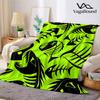 Skeleton Fish Printed Blanket Suitable for Sofas Beds Offices Travel Camping Chairs Warm Plush Blanket
