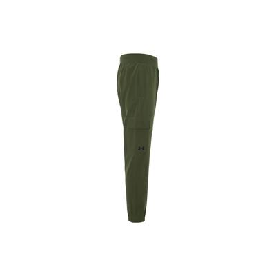 Solid Color Stretch Training Knit Pants Men Bottoms Green 1380358-390