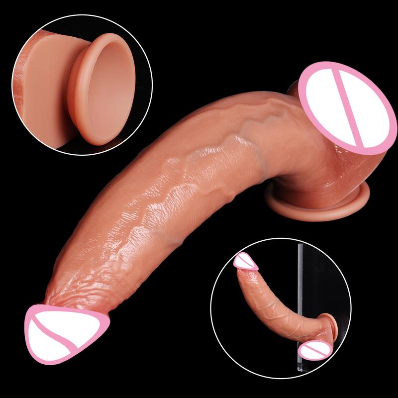 Realistic Dildos Adult Sexy Toys Silicone Layer Penis for Woman Men Vagina Anal Massage Stimulator Dick Sex Toys Adult Supplies