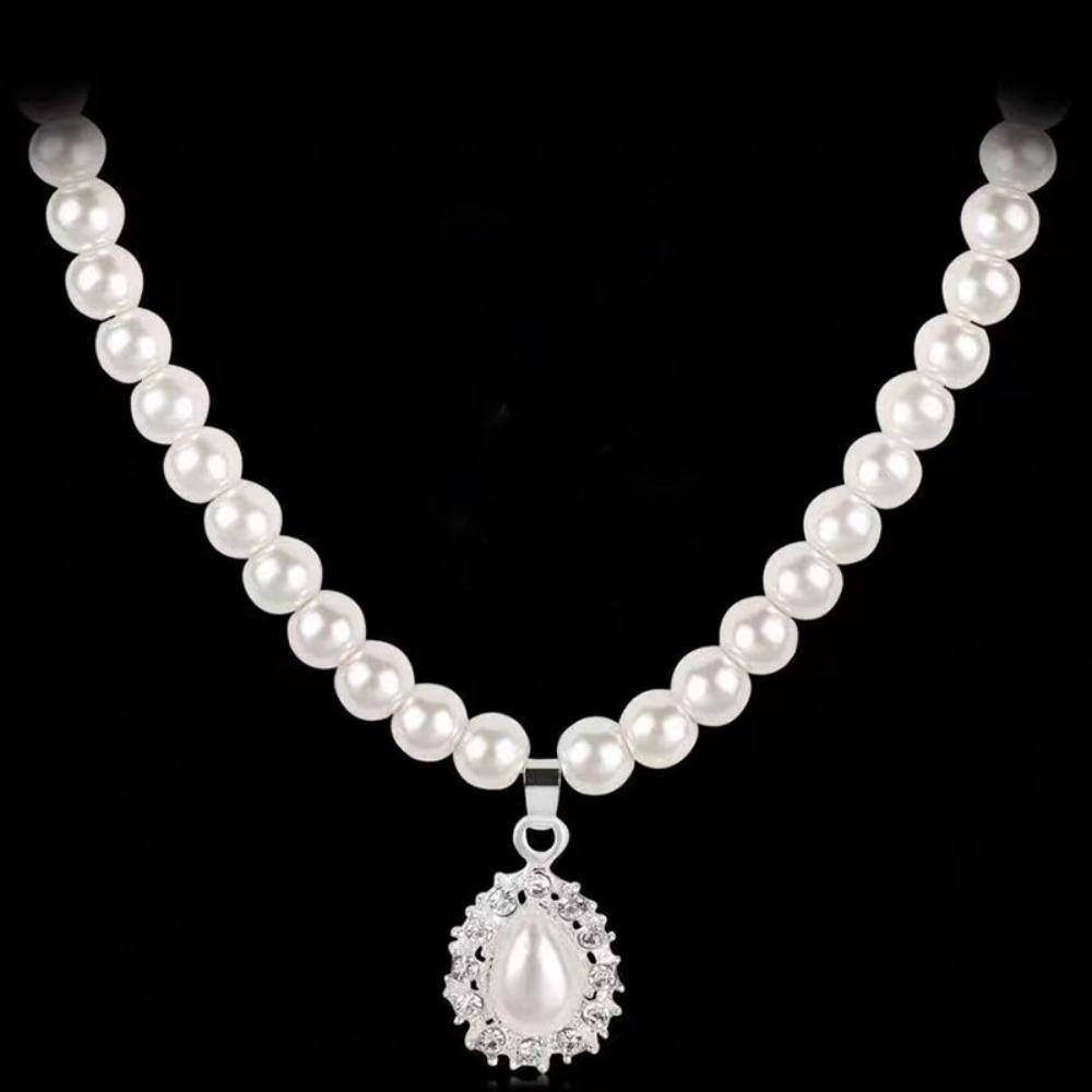Shijia Pearl Necklace Women's Niche Light Luxury Design High-end Temperament Collarbone Chain Neck Chain Sweater Chain Bead Chain
