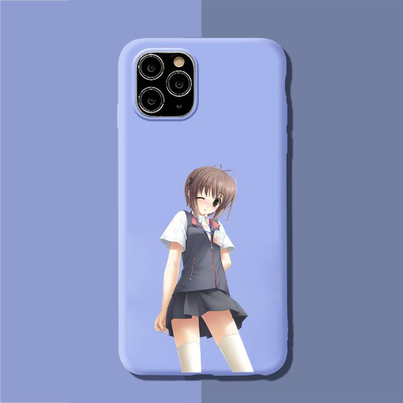 YNDFCNB Yosuga no Sora Phone Case Soft Solid Color for iPhone 11 12 13 mini pro XS MAX 8 7 6 6S Plus X XR