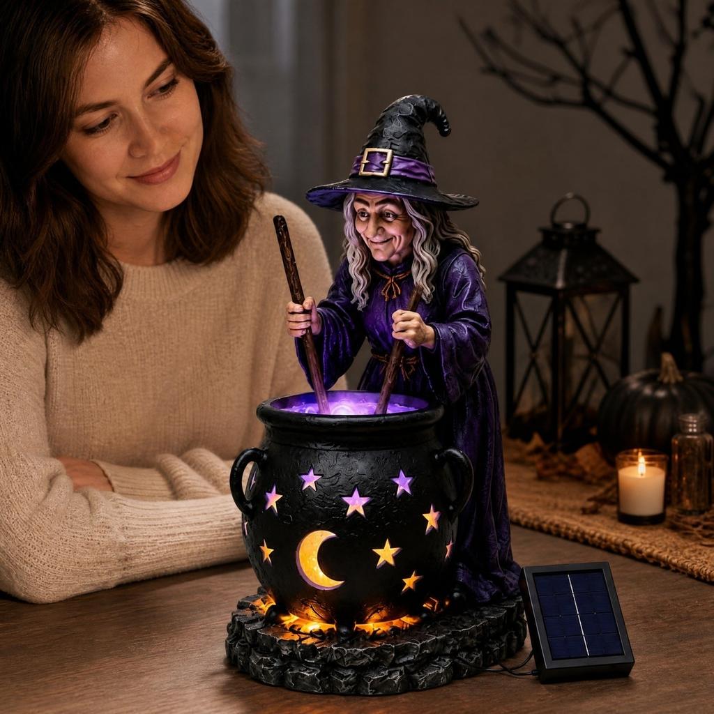 Calderone Magico di Halloween Luminoso, Decorazione Esterna Luminosa per