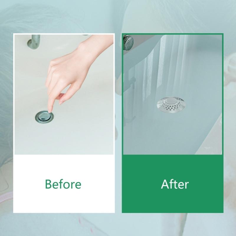 Convenient Drain Stopper Efficient Popup Drain Anti-Odor Sink Strainer Simple Replacement Lightweight for Bathroom Sinks