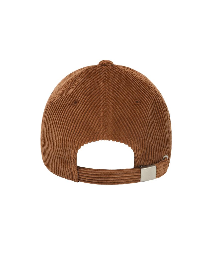 WACKY WILLY Typographic Slim Fit Corduroy Ball Cap Brown