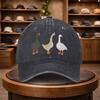 A Baseball Cap with a Unique Colored Goose Print Perfect for Casual Outings This Stylish Hat Is Adjustable And Suitable for Ou