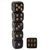5pcs/set Halloween Skull Dice Decorative Black Skull Dice  of Halloween Party Death Table Game Toy Death Set of 5 18mm