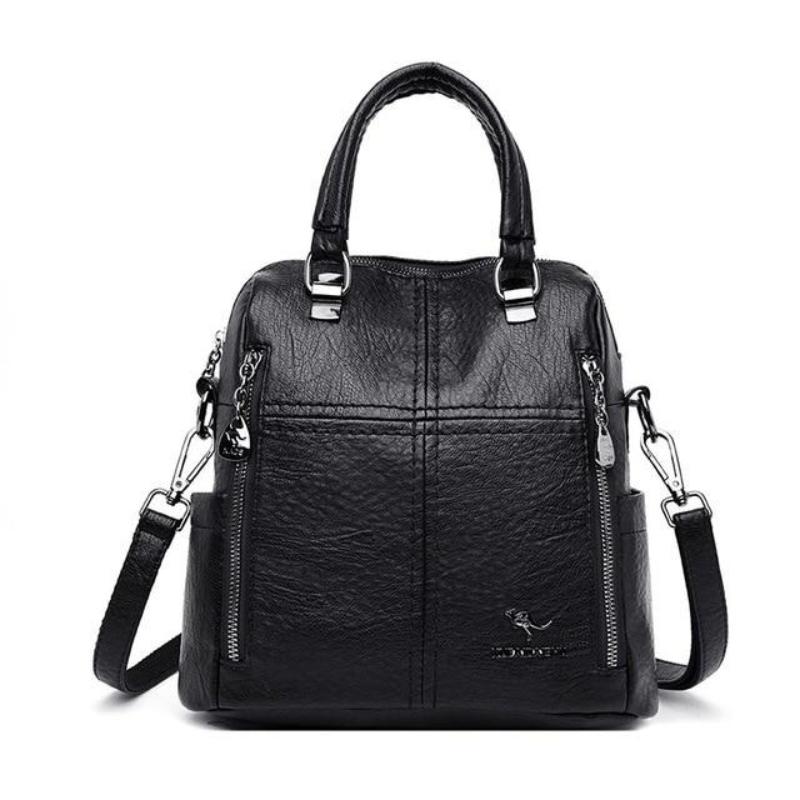

1Pc New High Quality Leather Backpack Women Shoulder Bags Multifunction Travel Backpack School Bags for Girls