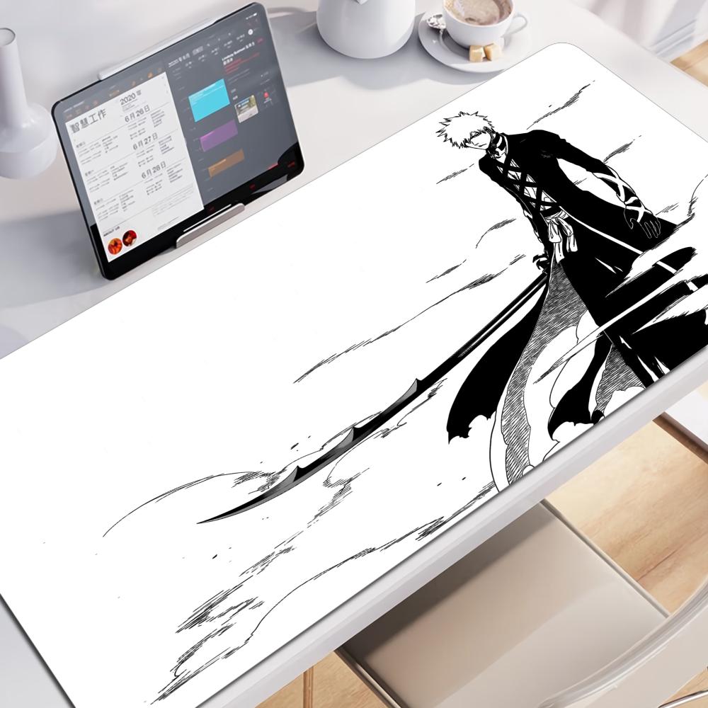 HD Anime Mauspads XXL Bleach Mauspads Kurosaki Ichigo Große Computer Mauspads Gummi Manga PC Gamer Schreibtischunterlage Große Laptop-Matten