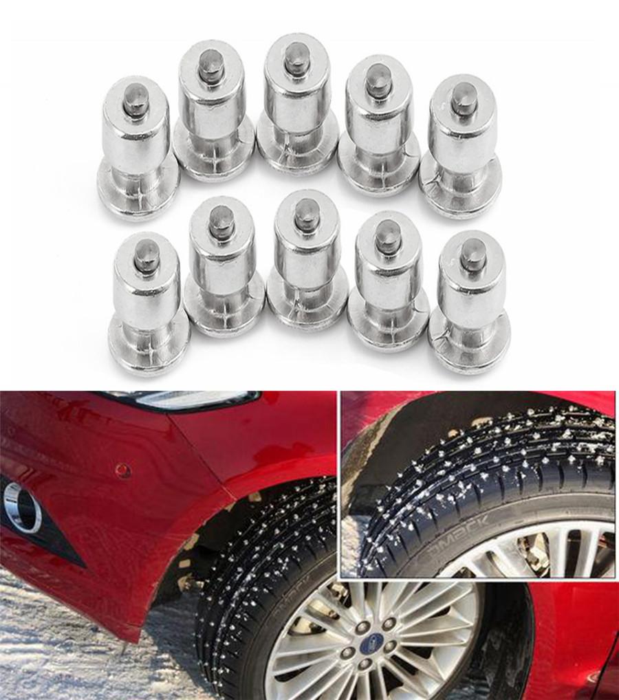 100PCS Winter Universal Car Motorcycle Tire Studs Snow Chain Studs 8-12-2 (mm)