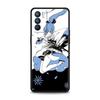 Genshin impact svart og hvitt Deksel For OPPO Find X5 A54 A53 A52 A9 2020 A16 A15 A95 A76 A74 A12 Reno7 SE Reno6 Pro+ 5G Deksel