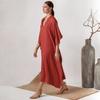 Women Beach Dresses Solid Cover Ups for Swimwear Kaftans Summer Maxi Robe Holiday Bathing Suits