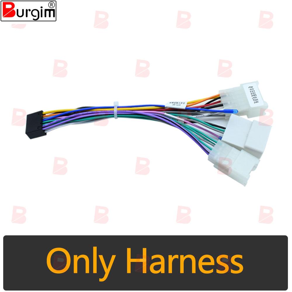 

Рамки для автомагнитолы для Toyota Camry XV30 2001-2006 9 дюймов 2DIN Стерео Панель Жгут проводов Кабель питания Only cable