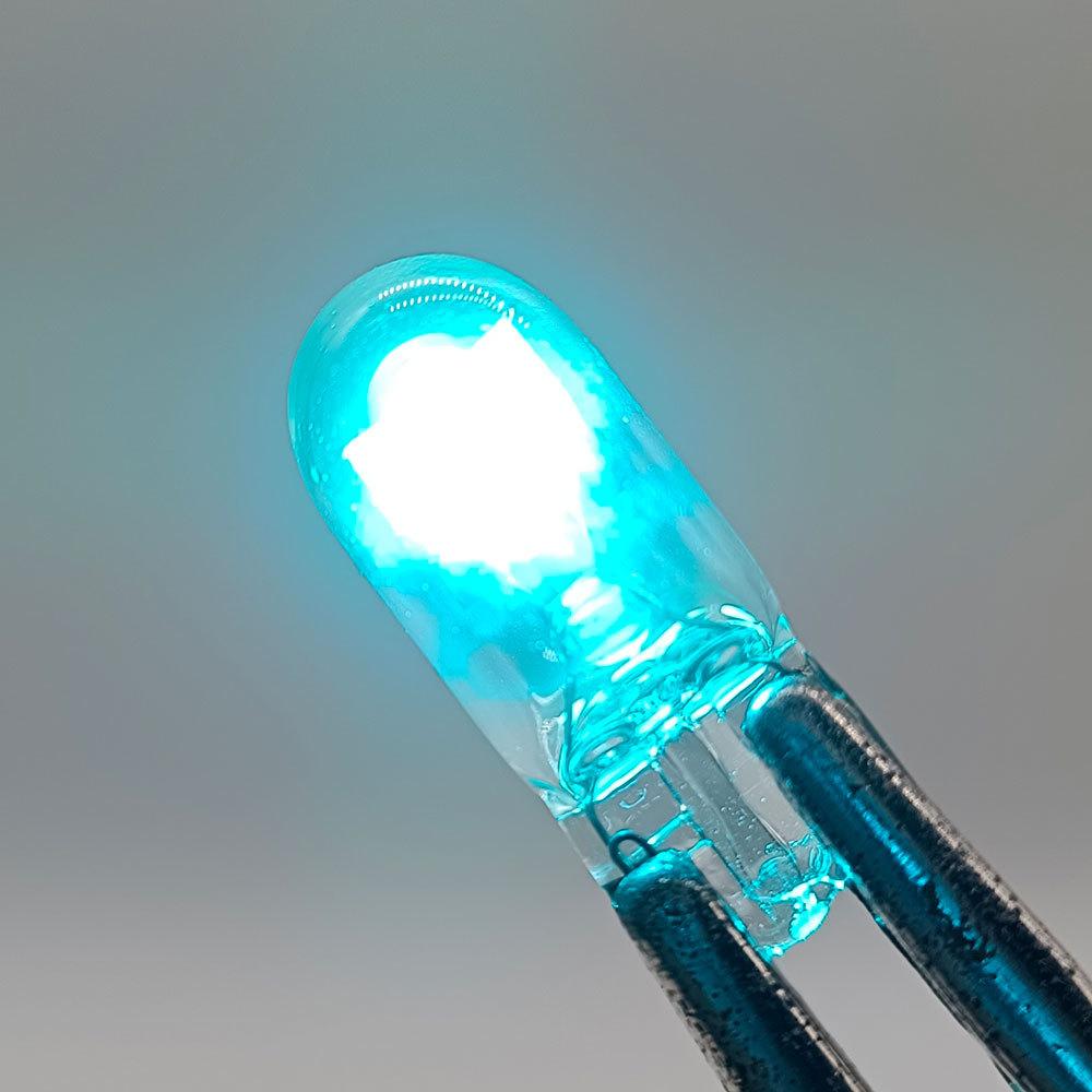 10x High Quality Led T10 W5W Sapphire Cob Car Light Original Auto License Plate Motor Wedge Door Reading Trunk Lamp Bulb 12V
