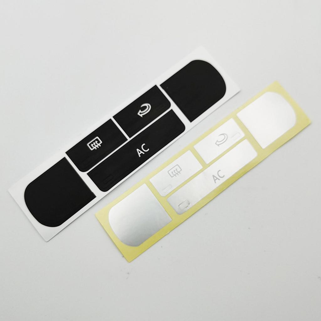 Replacement Air Conditioner Climate Control Button Cover Sticky Film Labels Sticker Decal Scratch Proof Surfaces