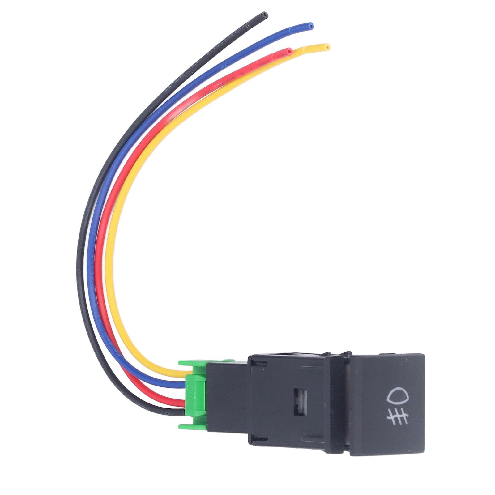 

Переключатель противотуманных фар ABS Жгут проводов противотуманных фар 10A 12V со светодиодом для модификации автомобиля