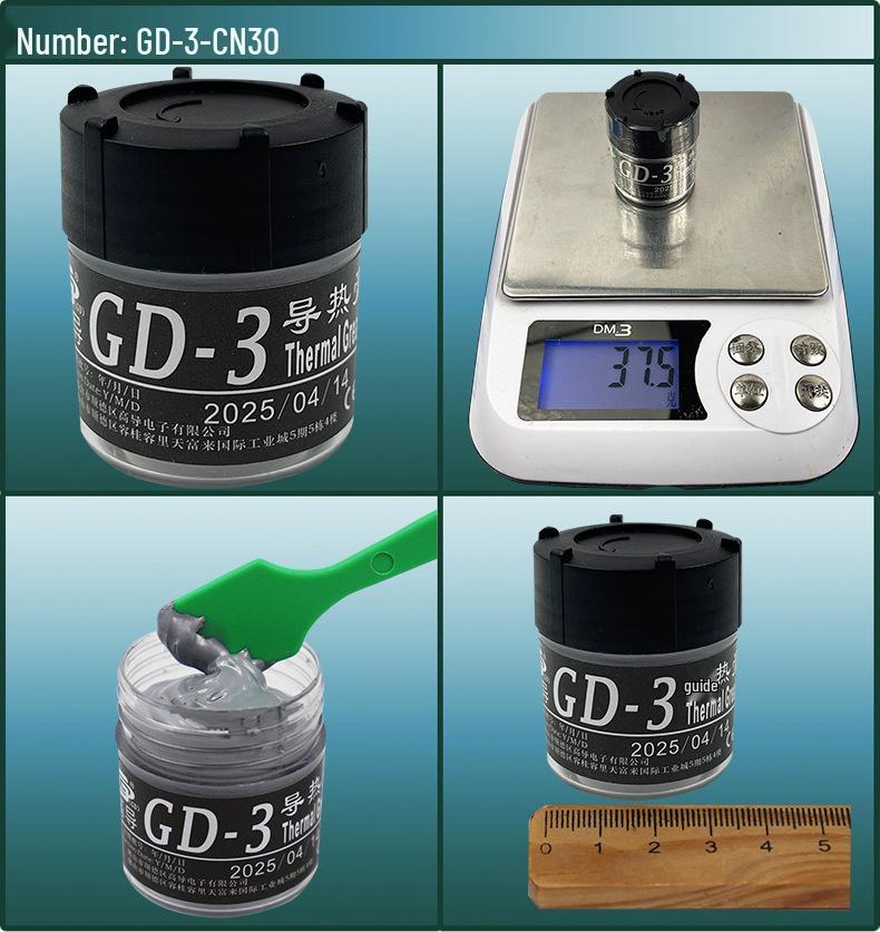 High Conductivity Thermal Paste for Laptop CPU/GPU, 3/7/15/30g