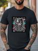 Cyber Wolf T-Shirt Mecha Wolf Hunt In the Dark Graphic Unisex Casual T-shirt Unisex T-Shirt
