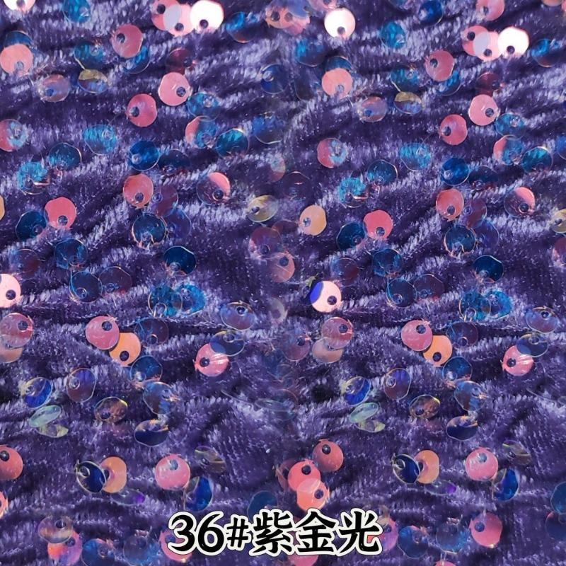 Evening Gowns Encrypt Shining 5mm Sequin Fabric Stretch Velvet Fabrics For DIY Wedding Elegant Party Dresses handmade DIY, etc