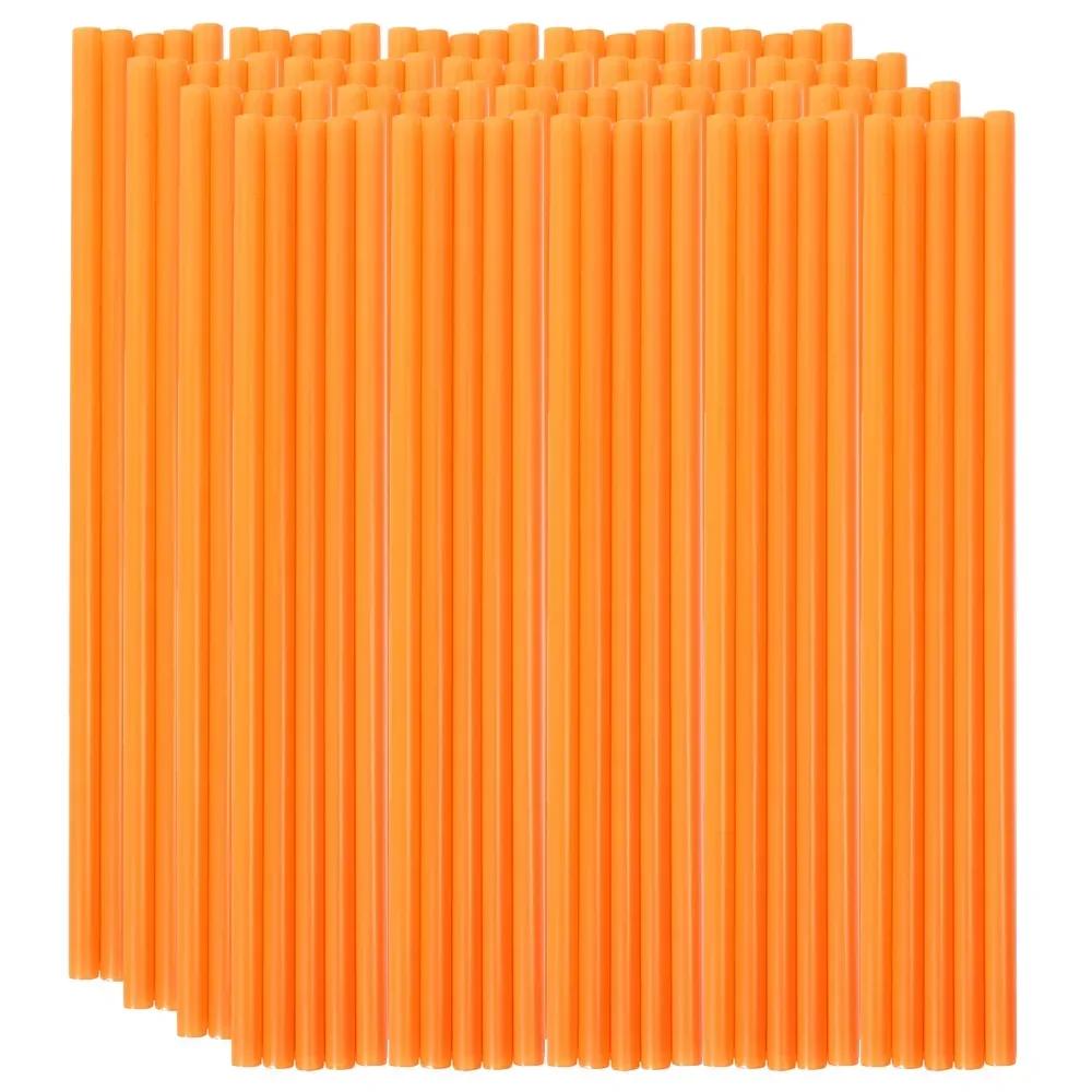 100pcs Long Drinking Straws Colorful Plastic Wide Straw Milk Tea Juice Cocktail Drink Straw Birthday Party Kitchen Accessories