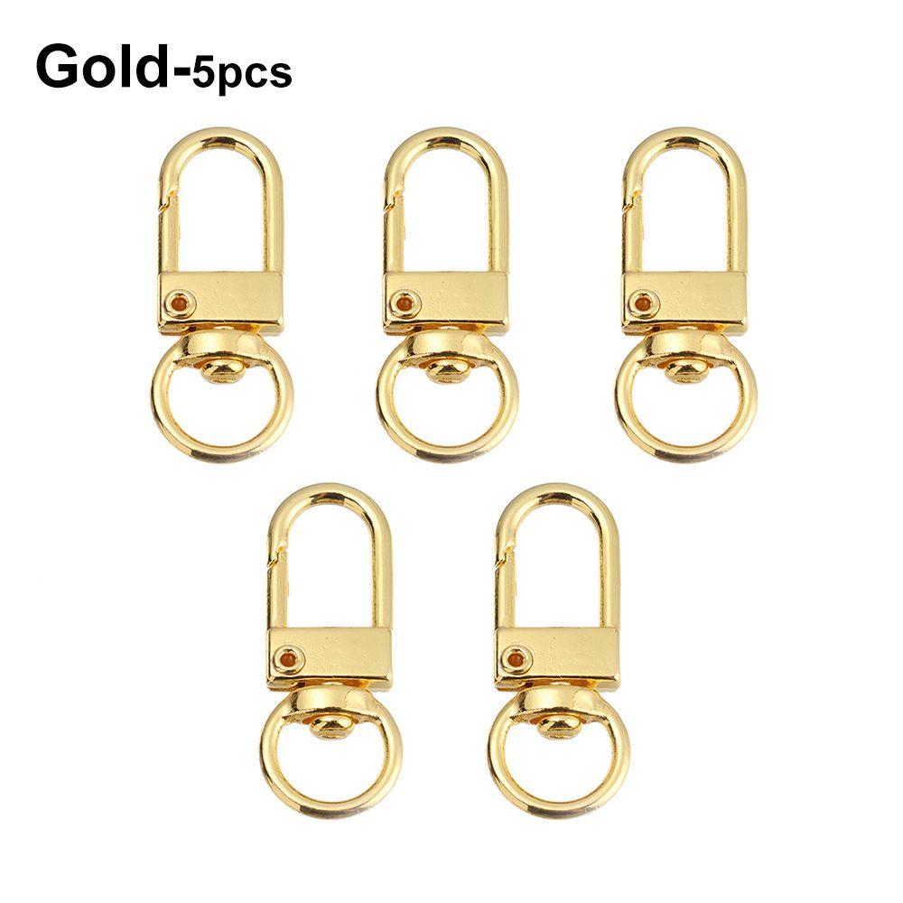 5Pcs Hardware Bag Part Accessories Jewelry Making Split Ring Lobster Clasp Hook Bags Strap Buckles Collar Carabiner Snap