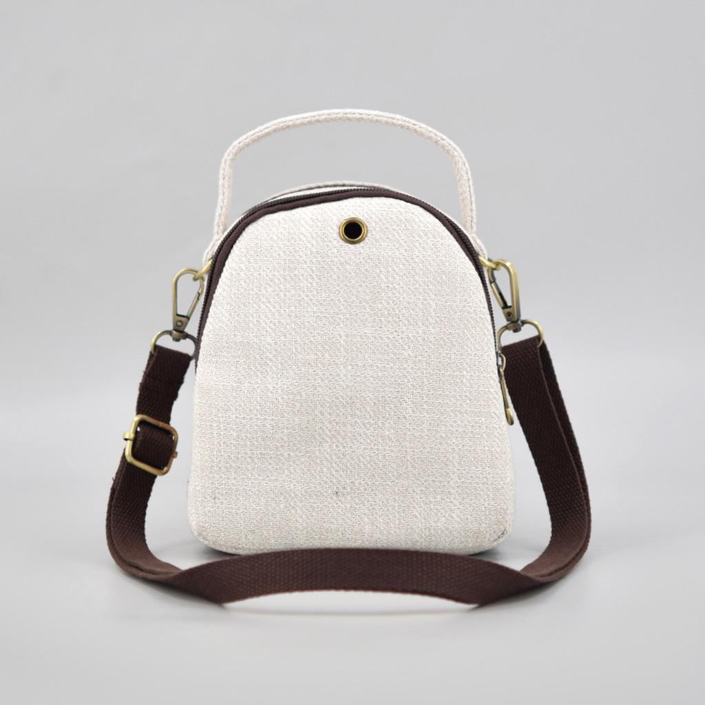 Bohemian Canvas Bag With Tassels For Casual Daily Use And Art Style