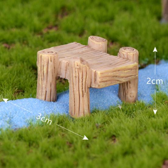 Harz Brücke Mini Miniatur Fee Garten Figuren Landschaft Moos Ornament Dekor