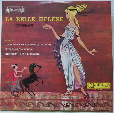 LP Record JACQUES OFFENBACH ORCHESTRE PHILH La Belle Hlne Volume 1 30CV940 Musidisc France Classical Used