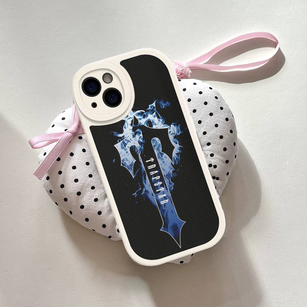 Etui Na Telefon T-Trapstars Dla IPhone 16 15 14 13 12 11 Pro Max Plus 16E Miękkie Skórzane Pokrowiec