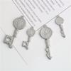 Stainless Steel Heart & Benedict Key Pendant Charm Jewelry