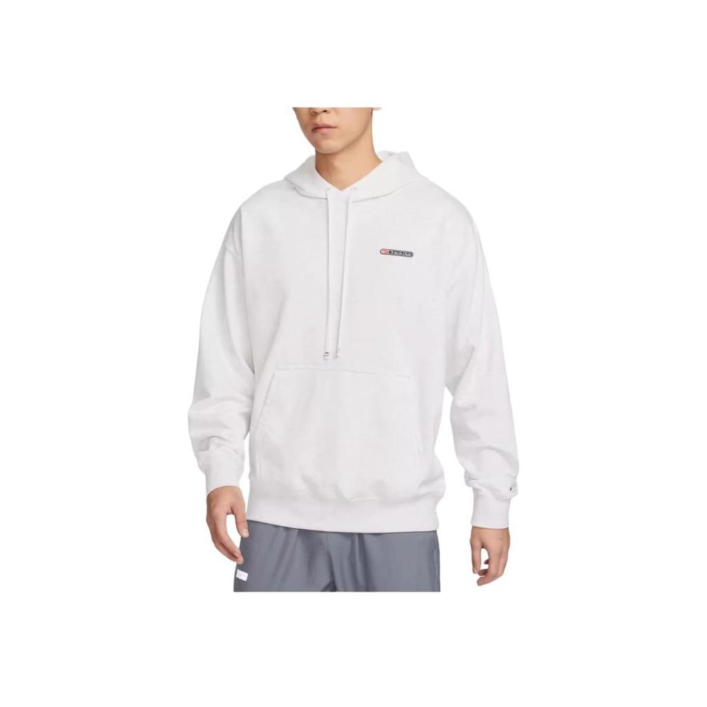 Nike Dri-Fit Solid Hoodie With Drawstring, Quick-Drying Casual Sweatshirt Men Tops Summit-White FN3396-025