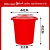 Large Food-Grade Plastic Water Storage Bucket - Extra Capacity & Thickened Design