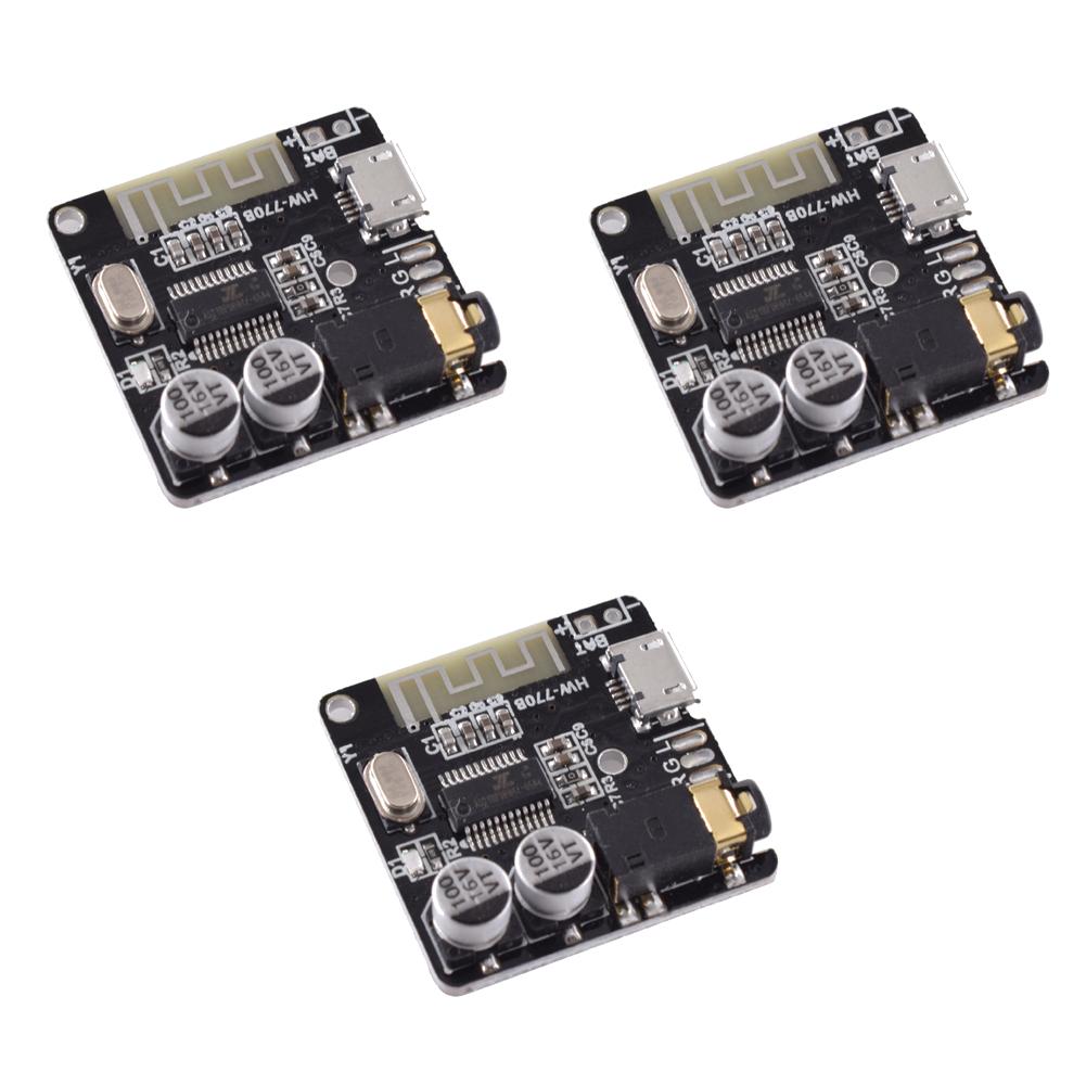 MP3 Lossless Decoder Board Bluetooth-Compatible 4.1/5.0 3.5mm Audio Aux Decoding Player Amplifier Board Micro USB 5V Powered