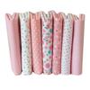 Thick Cotton Quilt Fabric Bundle Set 7 Assorted Colors with Precut Tabs