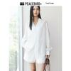 PEACEBIRD Women's V-Neck Lyocell Shirt & Drawstring Shorts Collection