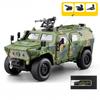 1/20 Bravewarrion Armored Explosion Proof Vehicle Alloy Diecast Model Car Indoor Desktop Decoration Display Ornaments Birthday