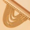 Sexy Elegant Multilayer Long Tassel Chain Anklets for Women Exquisite Gold Color High Heel Shoes Feet Chains Wed Party Jewelry