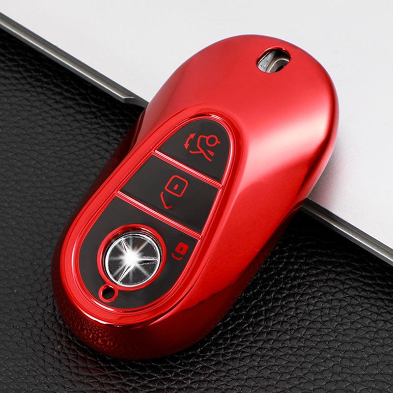 TPU Pouzdro na klíč od auta s dálkovým ovládáním pro Benz C E Třídu W223 W206 C260 C300 S450 S500 S400 Ochranný kryt Bezklíčové příslušenství