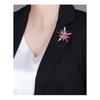 Fireworks brooch, European and American personality style, star colored diamond flower brooch, women's fashionable alloy diamond chest flower