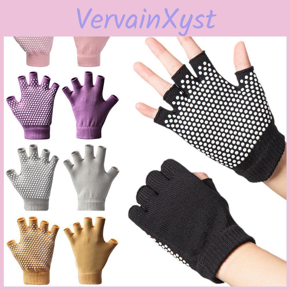 Rutschfeste Handschuhe Yoga Grip Klebrige Handschuhe Herren Damen Fitnessstudio Yoga Pilates Balance Warm Fitness Halbfingerhandschuhe Handschutz