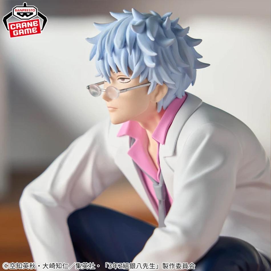 In Stock 12CM Anime Gintama Figure Sakata Gintoki Katsura Kotarou Animation Model Toys Gifts Collection Decoration Ornaments