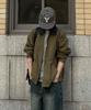 Placestudioman Barbour Hunting Collar Contrast Cut Trucker Jacket Cotton Jumper_2 Colors