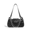 2023 New Underarm Single Shoulder Handbag for Women Summer Retro Black High-End Niche Versatile Commuter Crossbody Bag