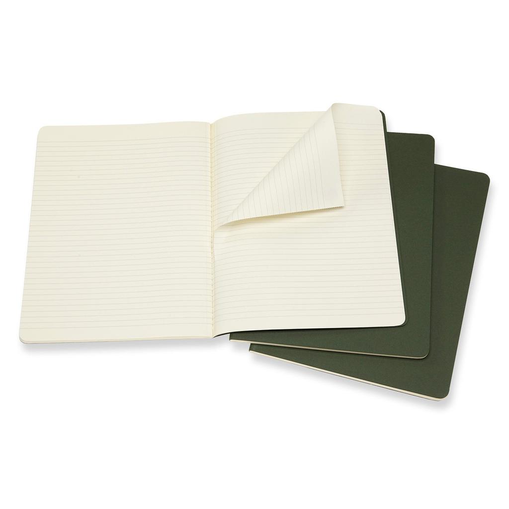 Moleskine Cahier Notebook, Horizontal Ruled, XL, Myrtle Green, CH021K15