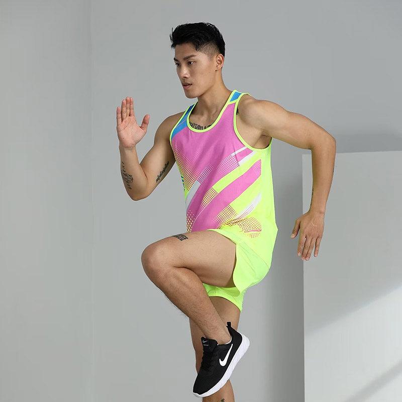 Quick-Dry Marathon Vest Set: Unisex Track & Field Training Sportswear 4XL