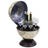 Bar Globe - vidaXL - Support de Vin - Bois - Vert - 38x33x48 cm