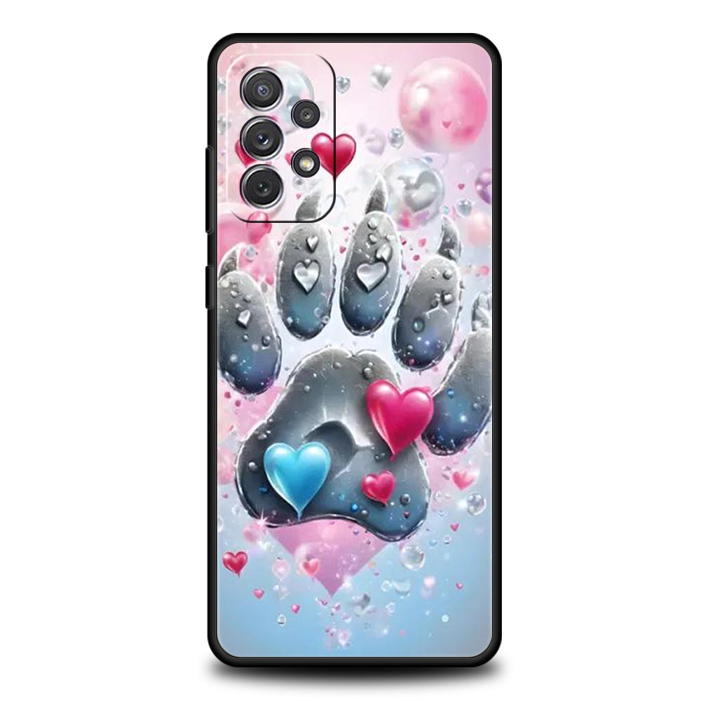 

Og Paw Print Aesthetics Phone Case for Samsung Galaxy A55 A35 A17 A07 A15 A13 A25 A51 A71 A72 A73 A32 A52 A52S A41 5G Soft TPU Samsung A41