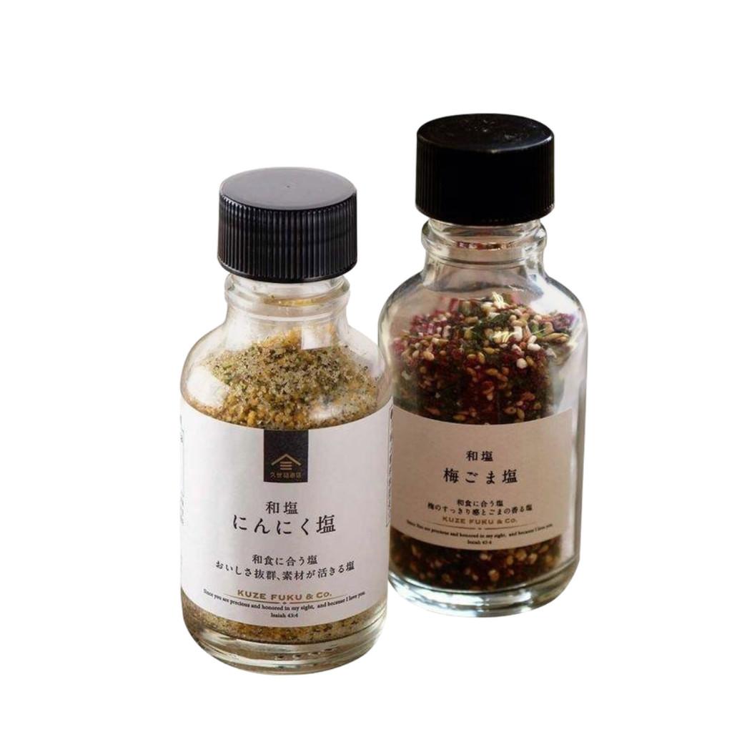 

Japan St Cousair Kuzefuku Japanese Salt (garlic salt 58g / plum sesame salt 36g) 58 g Garlic Salt