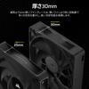 CORSAIR iCUE LINK RX120 MAX Expansion Kit 120mm PWM PC Case Fan 30mm Thick Single Pack Black CO-9051041-WW