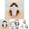 Hamster Falante Fofo Bichinho de Pelúcia Brinquedo Infantil Gravação de Som | 15/18cm