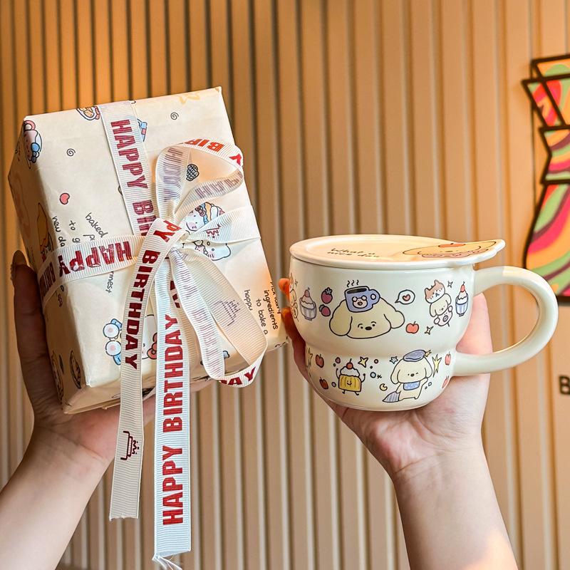 Dívka dárek k narozeninám pár roztomilé prase keramický hrnek přítelkyně praktický suvenýr dětský dárkový box